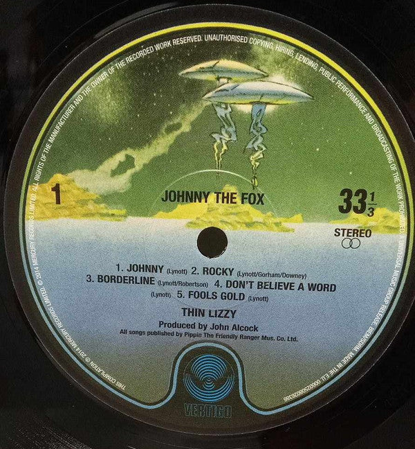 Thin Lizzy : Johnny The Fox (LP, Album, RE)