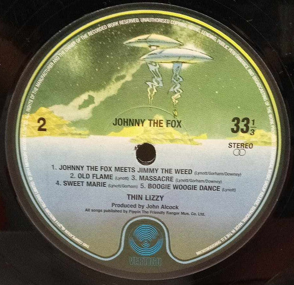 Thin Lizzy : Johnny The Fox (LP, Album, RE)