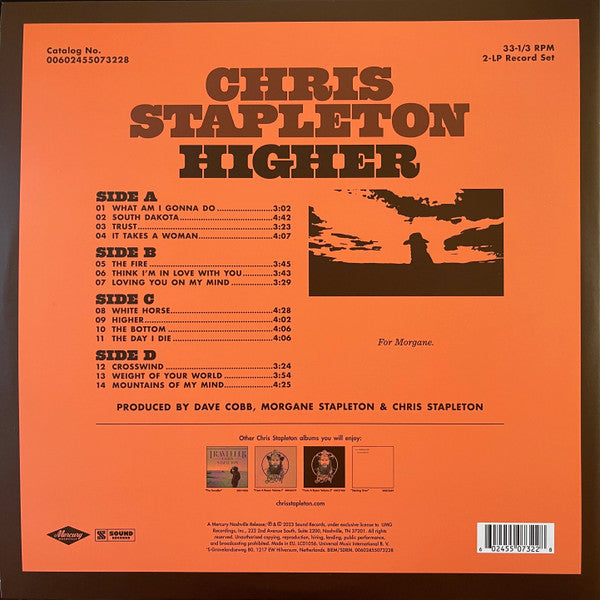 Chris Stapleton : Higher (2xLP, Album, 180)
