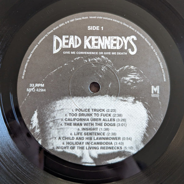 Dead Kennedys : Give Me Convenience Or Give Me Death (LP, Comp, RE)