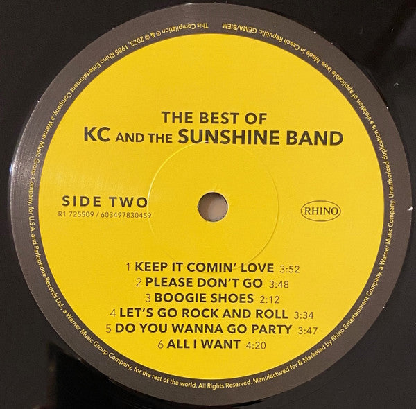 KC And The Sunshine Band* : The Best Of KC And The Sunshine Band (LP, Comp, RE)