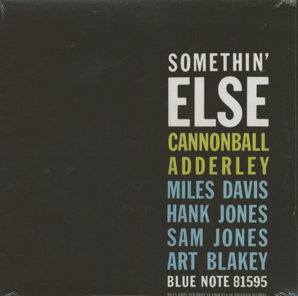 Cannonball Adderley, Miles Davis, Hank Jones, Sam Jones, Art Blakey : Somethin' Else (LP, Album, RE)