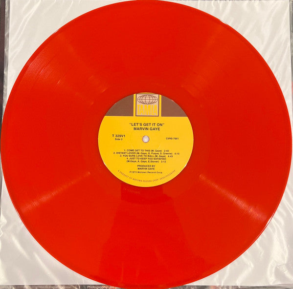 Marvin Gaye : Let's Get It On  (LP, Album, Ltd, RE, Red)