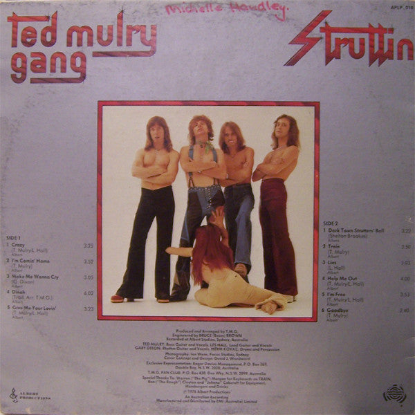 Ted Mulry Gang : Struttin (LP, Album)