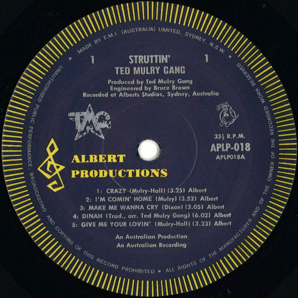Ted Mulry Gang : Struttin (LP, Album)