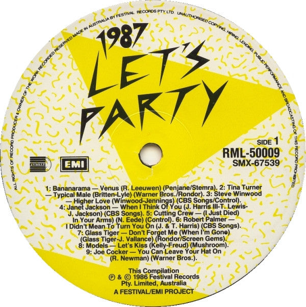 Various : 1987 Let's Party (LP, Comp)