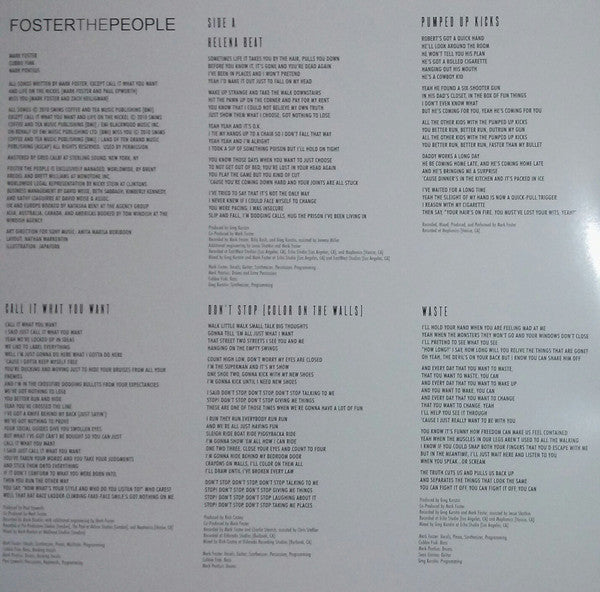 Foster The People : Torches (LP, Album)