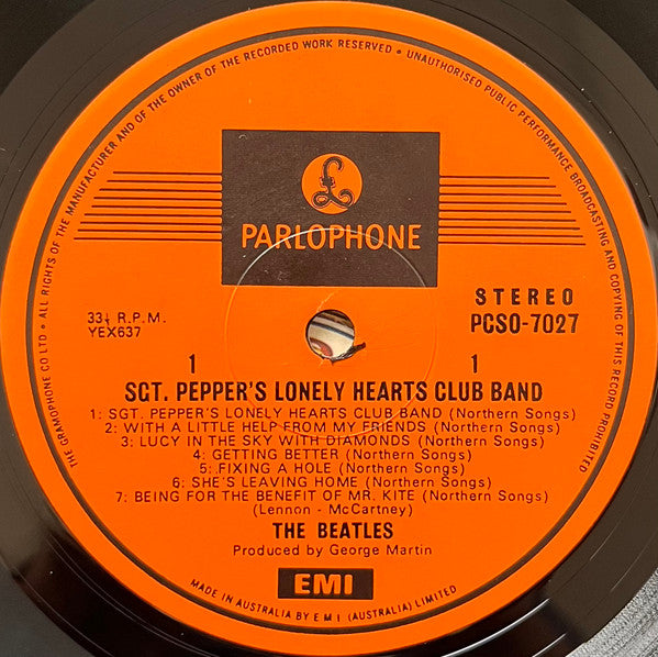 The Beatles : Sgt. Pepper's Lonely Hearts Club Band (LP)