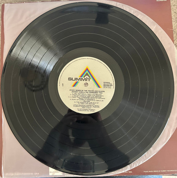 Johnny Cash : Story Songs Of The Trains And Rivers (LP, Comp)