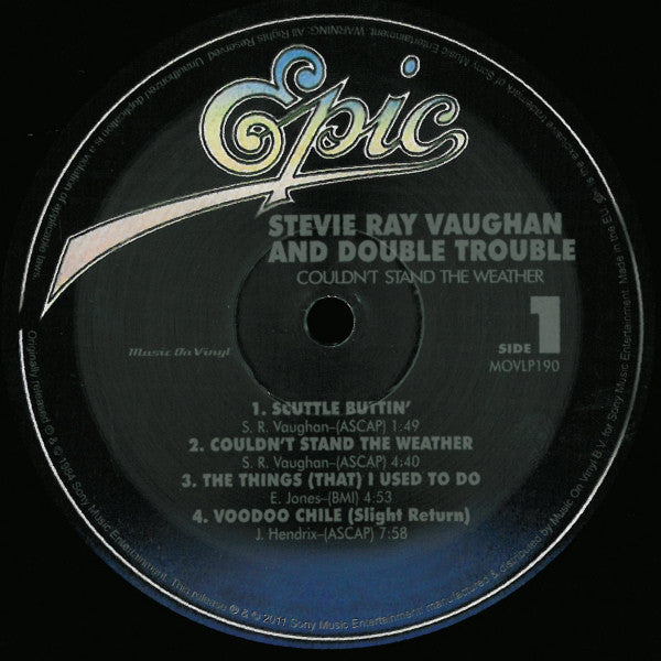Stevie Ray Vaughan & Double Trouble : Couldn't Stand The Weather (2xLP, Album, RE, 180)