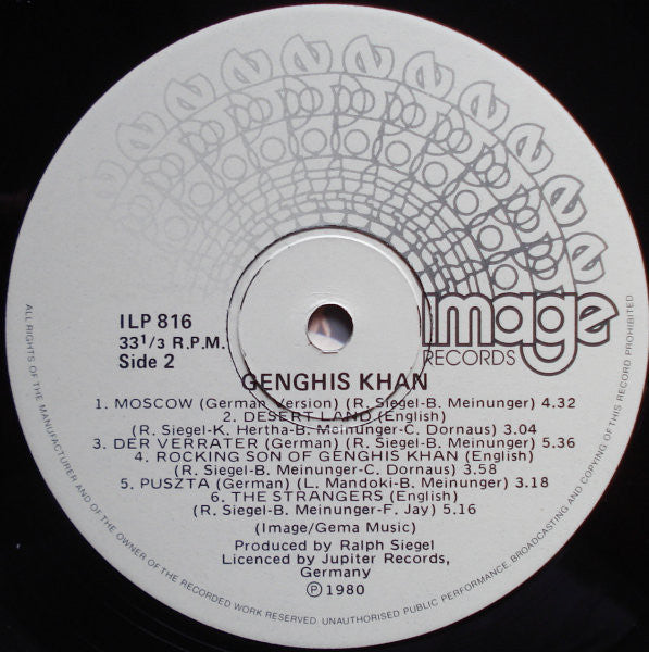 Dschinghis Khan : Genghis Khan (LP, Album)