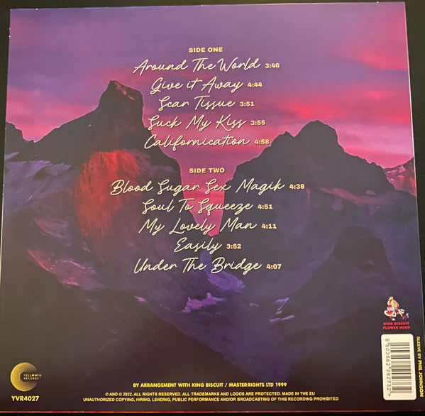 Red Hot Chili Peppers : Around The World (LP, S/Edition, Unofficial, Yel)
