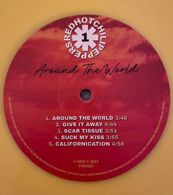Red Hot Chili Peppers : Around The World (LP, S/Edition, Unofficial, Yel)