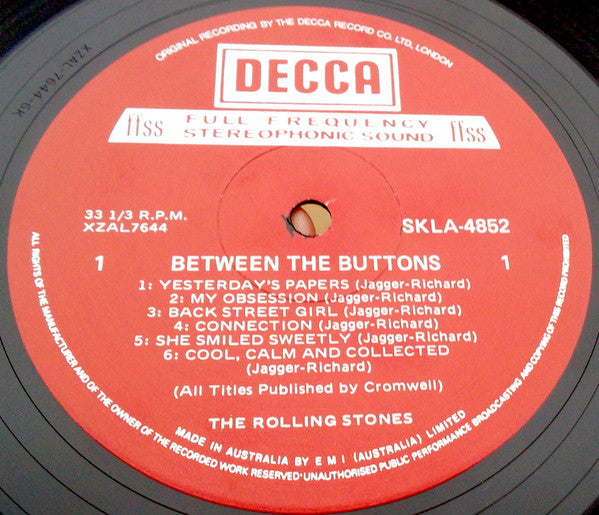 The Rolling Stones : Between The Buttons (LP, Album, RE)