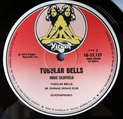 Mike Oldfield : Tubular Bells (LP, Album, Quad, RE)