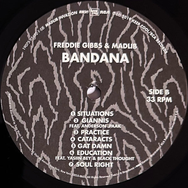 Freddie Gibbs & Madlib : Bandana (LP, Album, RE, RM)