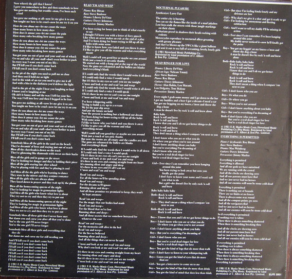 Meat Loaf : Dead Ringer (LP, Album)