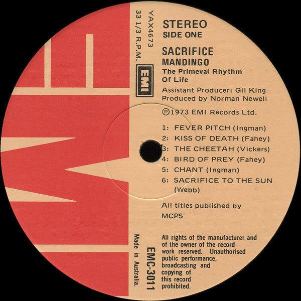 Mandingo (6) : Sacrifice (LP, Album)