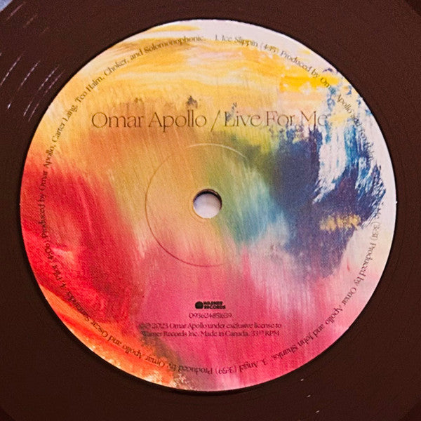 Omar Apollo : Live For Me (LP, EP, Ltd, Bro)