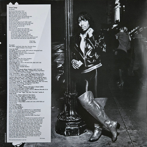 Rick James : Street Songs (LP, Album, RE, RP, 180)