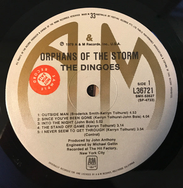 The Dingoes : Orphans Of The Storm (LP, Album)
