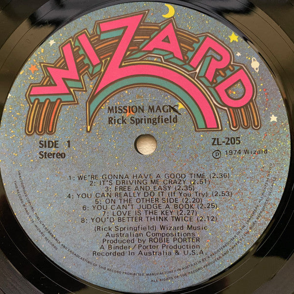 Rick Springfield : Mission Magic (LP, Album)