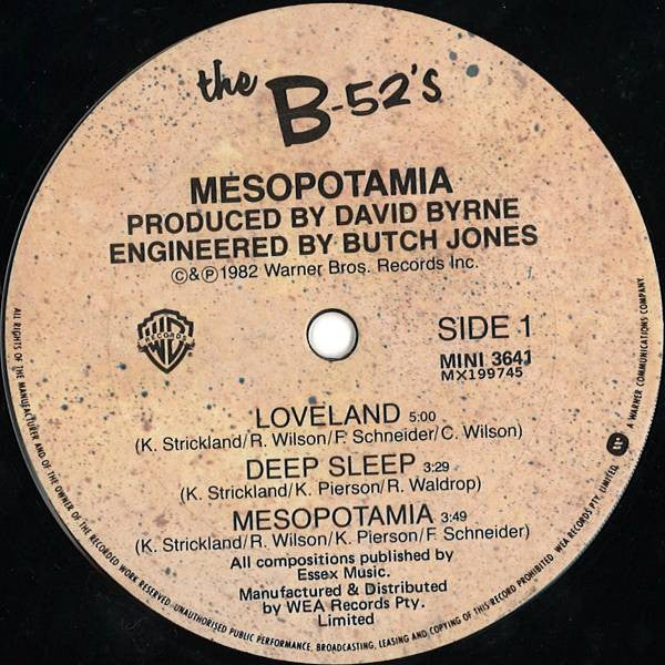 The B-52's : Mesopotamia (LP, MiniAlbum)