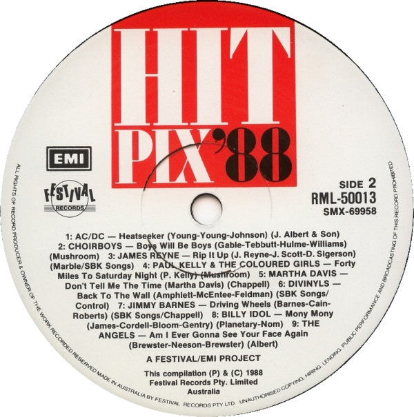 Various : Hit Pix '88 (LP, Comp)