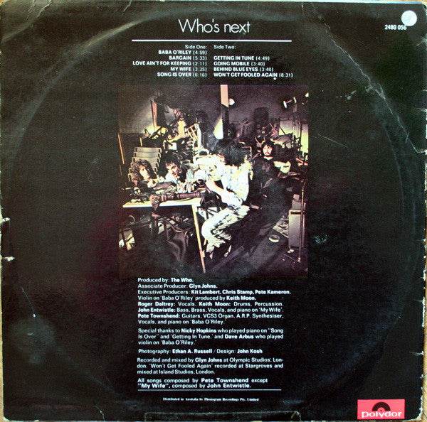 The Who : Who's Next (LP, Album)