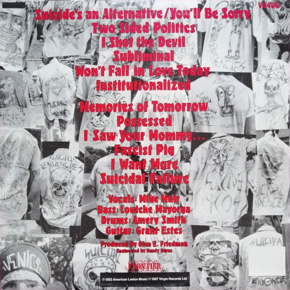 Suicidal Tendencies : Suicidal Tendencies (LP, Album, RE, Red)