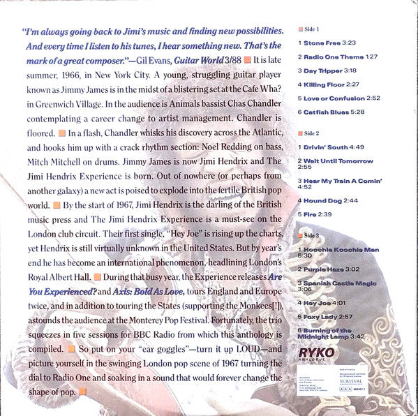 The Jimi Hendrix Experience : Radio One (LP + LP, S/Sided)