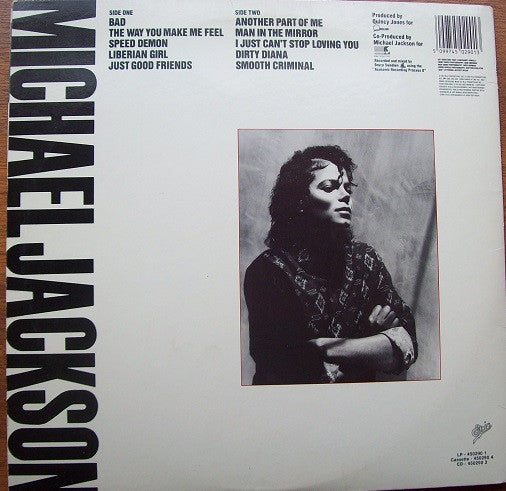 Michael Jackson : Bad (LP, Album, Gat)