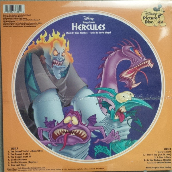 Alan Menken & David Zippel : Songs from Hercules (LP, Album, Pic)