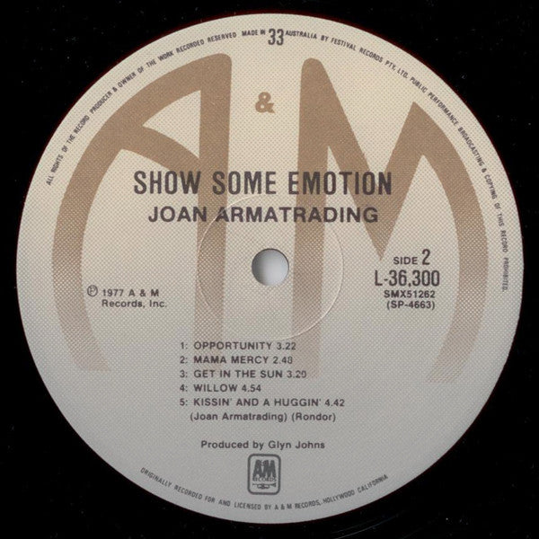 Joan Armatrading : Show Some Emotion (LP, Album)