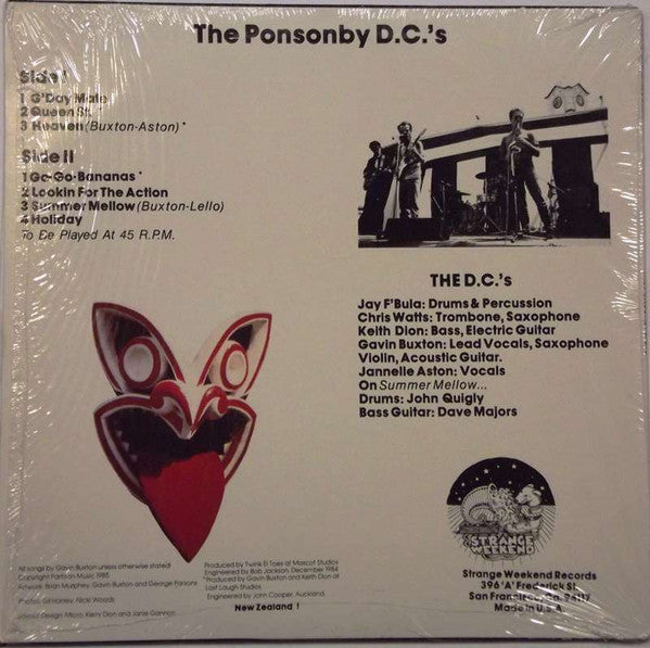 The Ponsonby D.C.s : The Ponsonby D.C.'s (12", EP)