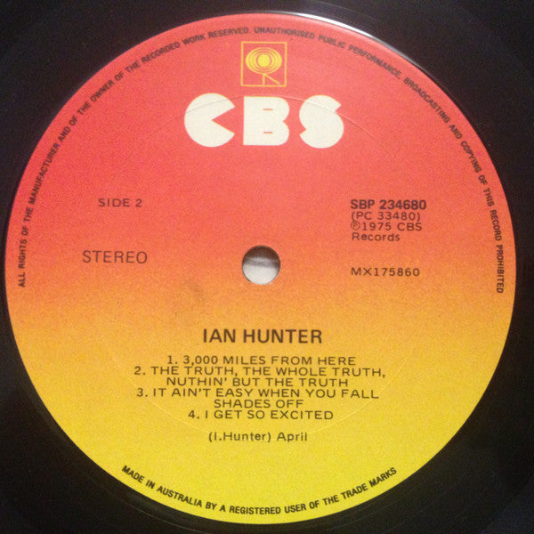 Ian Hunter : Ian Hunter (LP, Album)