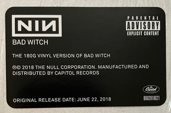 Nine Inch Nails : Bad Witch (LP, Album, RE, 180)