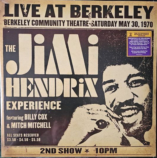 The Jimi Hendrix Experience : Live At Berkeley (2xLP, Album, RE, 180)