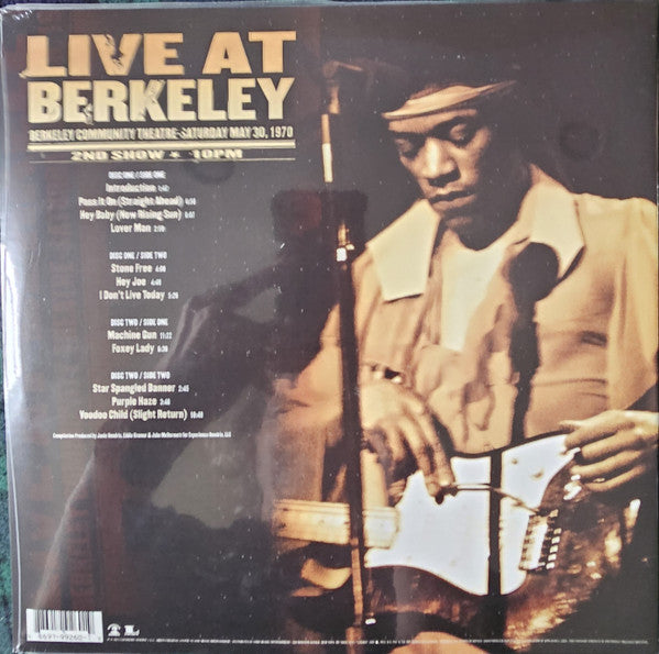 The Jimi Hendrix Experience : Live At Berkeley (2xLP, Album, RE, 180)