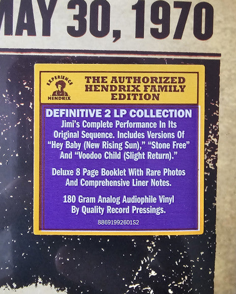The Jimi Hendrix Experience : Live At Berkeley (2xLP, Album, RE, 180)