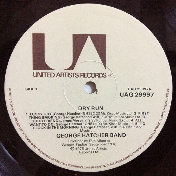 George Hatcher Band : Dry Run (LP, Album, Gat)