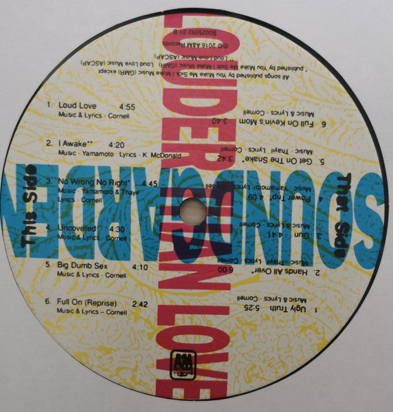 Soundgarden : Louder Than Love (LP, Album, RE, RM, 180)