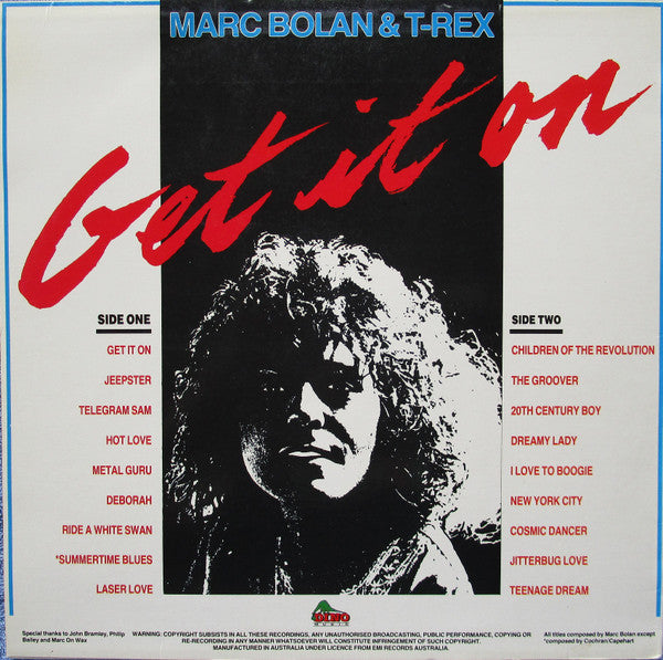 Marc Bolan & T. Rex : Get It On (LP, Comp)