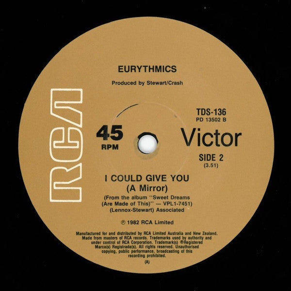 Eurythmics : Sweet Dreams (Are Made Of This) (12")