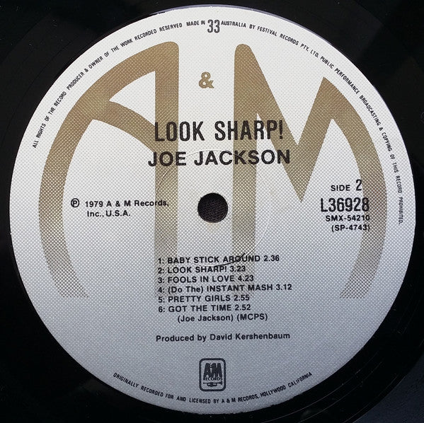 Joe Jackson : Look Sharp! (LP, Album)