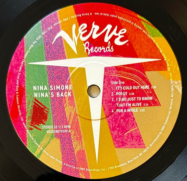 Nina Simone : Nina's Back! (LP, Album, RE)
