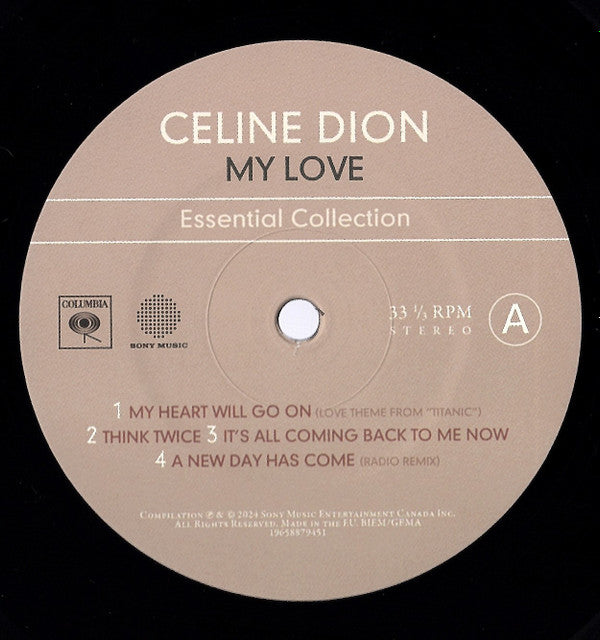 Celine Dion* : My Love Essential Collection (2xLP, Comp, RE)