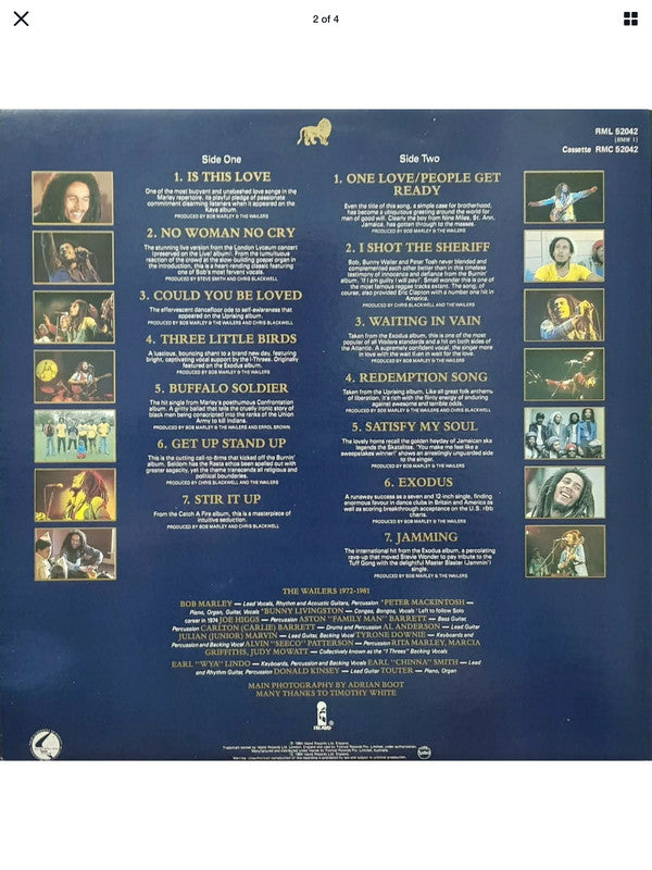 Bob Marley And The Wailers* : Legend (The Best Of Bob Marley And The Wailers) (LP, Comp, Gat)