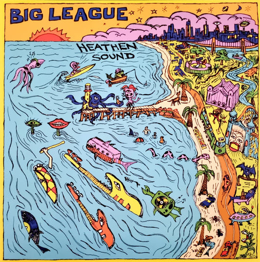 Big League : Heathen Sound (LP, Album, Cle)