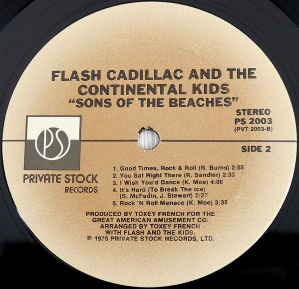 Flash Cadillac And The Continental Kids* : Sons Of The Beaches (LP, Album)